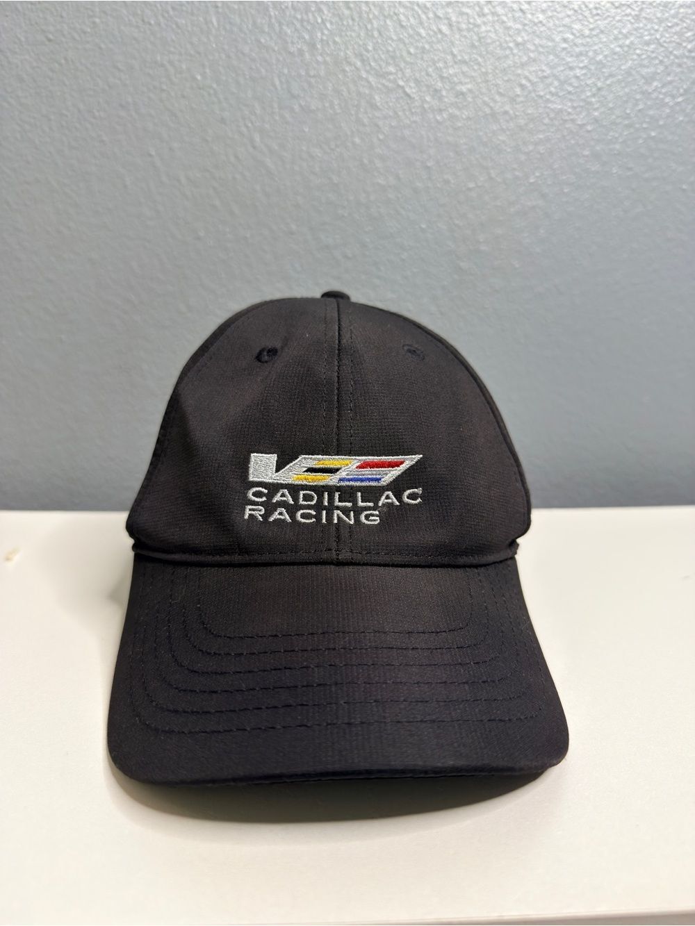 Cadillac Racing Black Logo Baseball Cap Hat